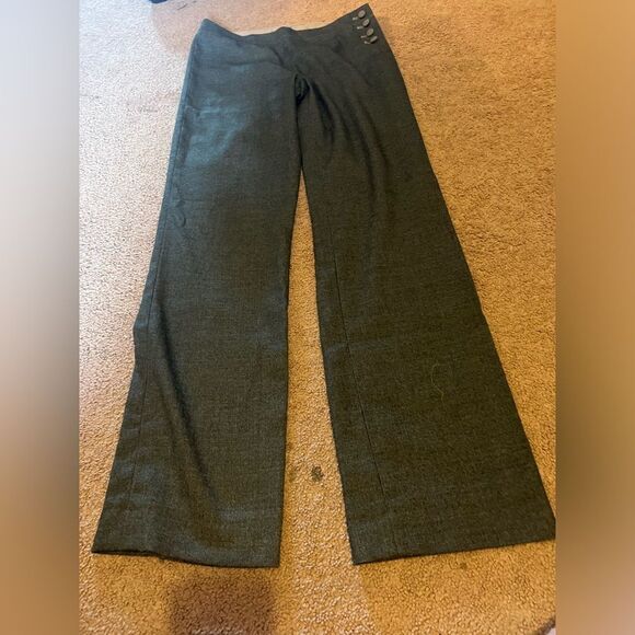 Anthropologie Elevenses Brighton Grey Pants Women's Size 2 - Picture 7 of 13
